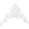 Ekena Millwork Pitch Baile Architectural Grade PVC Gable Pediment, 72"W x 36"H x 1"P (12/12) GPP072X036X100BAI - alternate 1